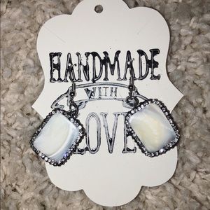 COPY - HANDMADE GENUINE STONE EARRINGS